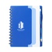 5 x 7 Recycled Dual Pocket Spiral Notebook with Pen