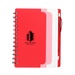 5 x 7 Recycled Dual Pocket Spiral Notebook with Pen