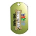 Metal Dog Tag with 23.5&quot; Chain - Full Color Imprint