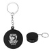 Hockey Puck Stress Reliever Keychain