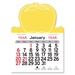 Adhesive Peel-N-Stick Apple Shape 2026 Calendars