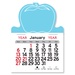 Adhesive Peel-N-Stick Apple Shape 2026 Calendars