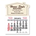 Adhesive Peel-N-Stick House Shape 2026 Calendars