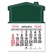 Adhesive Peel-N-Stick House Shape 2026 Calendars