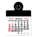 Adhesive Peel-N-Stick Smile Face 2026 Calendars