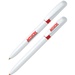 Pivo White Promotional Pen with Color Ring