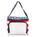 600D Polyester Insulated Stars & Stripes 6 Can Cooler Bag