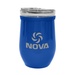 8 oz. Glass And Stainless Steel Wine Tumbler