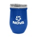 8 oz. Glass And Stainless Steel Wine Tumbler