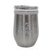 8 oz. Glass And Stainless Steel Wine Tumbler - Laser Imprint