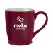 16 oz. Stylish Cafe Ceramic Mug - Multi Imprint Location