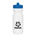 24 oz. Poly-Clear Fitness Bottle White with Translucent Lid