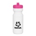 24 oz. Poly-Clear Fitness Bottle White with Translucent Lid
