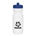 24 oz. Poly-Clear Fitness Bottle White with Translucent Lid