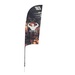 9' Streamline Razor Sail Sign Kit (Double-Sided with Ground Spike)
