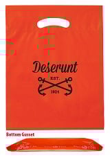 Reusable Fold-Over Reinforced Custom Die Cut Bag 9 x 12 x 2