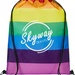 Pride Rainbow Drawstring Bag