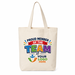 Proud Team Member Cotton Tote Bag with Your Full Color Logo
