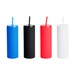 20 oz Slim Rubberized Tumbler With Spill Reduction Straw