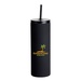 20 oz Slim Rubberized Tumbler With Spill Reduction Straw