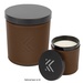 Scented Candle With Leatherette Sleeve