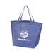 Crosshatch Non-Woven Shopper Tote Bag