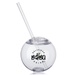 Moran 15 oz Plastic Cocktail Ball with Straw