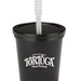 Custom 16 oz. Plastic Stadium Cups with Lid & Straw