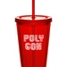Custom 16 oz. Double Wall Acrylic Tumblers With Straws