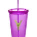 Custom 16 oz. Double Wall Acrylic Tumblers With Straws