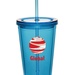 Custom 16 oz. Double Wall Acrylic Tumblers With Straws