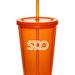 Custom 16 oz. Double Wall Acrylic Tumblers With Straws