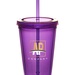 Custom 16 oz. Double Wall Acrylic Tumblers With Straws