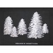 Premium Silver Trees Holiday Card