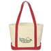 Large Cotton Canvas Boat Tote Bag