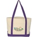 Large Cotton Canvas Boat Tote Bag
