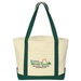 Large Cotton Canvas Boat Tote Bag