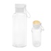 20 Oz. Cade rPET Bottle With Bamboo Accent Lid And Silicone Easy Carry Handle