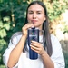 Two-in-One 21 oz Stainless Steel Travel Mug and Beverage Holder