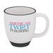 14 oz. Two-Tone Bistro Mug- Front only - 3 imprint colors