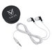 Ear Buds In Custom Round Plastic Case