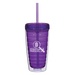 Econo Double Wall 16 oz. Custom Tumbler with Lid & Straw