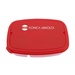 2 Section Lunch Container with Plastic Fork & Knife