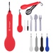 Travel Utensil Set With Silicone Holder