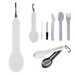Travel Utensil Set With Silicone Holder