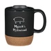 14 oz. Cork Base Ceramic Mug