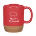 14 oz. Cork Base Ceramic Mug