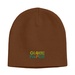 Knit Beanie Cap-Embroidered