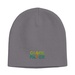 Knit Beanie Cap-Embroidered