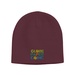 Knit Beanie Cap-Embroidered